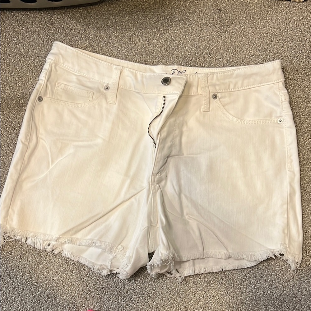 Women's White Denim Shorts
